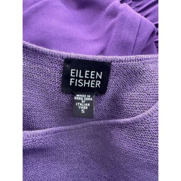 Eileen Fisher purple sleeveless sweater top Small - Picture 2 of 4